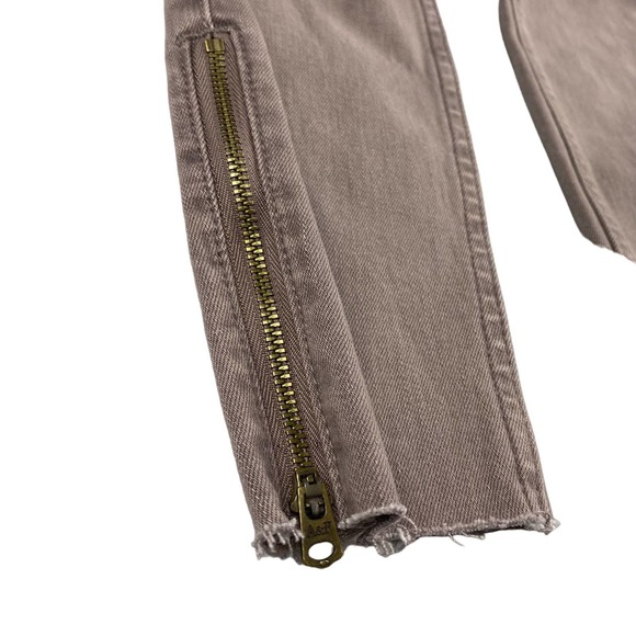 Abercrombie & Fitch Super Skinny High Rise Jeans Sz 00 Light Brown - Picture 8 of 10